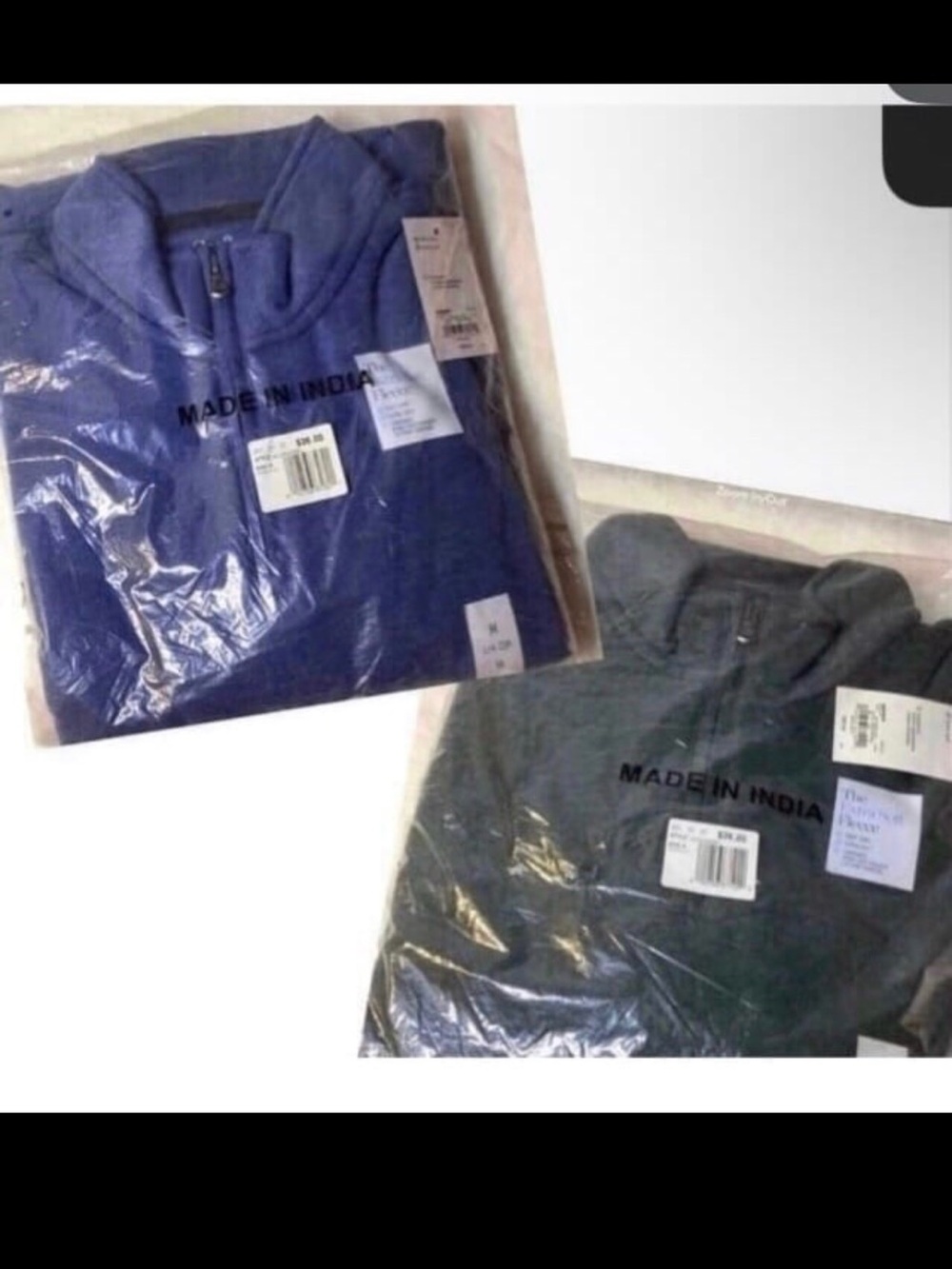 2 NWT Men's MEDIUM Croft & Barrow Extra Soft Fleece Quarter-Zip Pullover